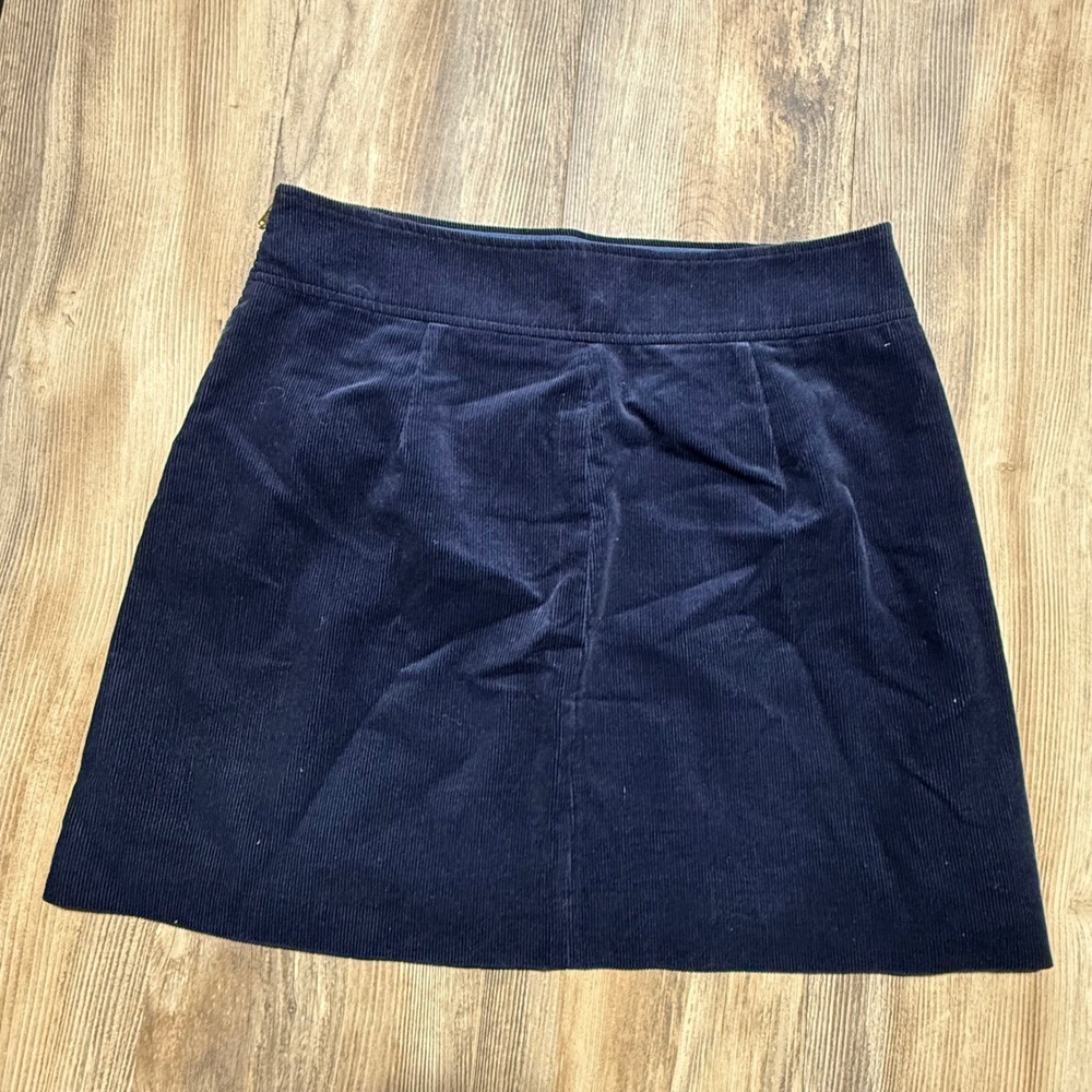 Preppy J.Crew Skirt Navy Blue Corduroy Mini 6